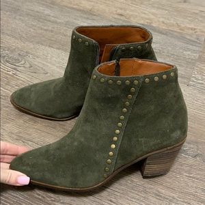 Lucky Brand Dark Green Booties